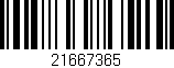 Código de barras (EAN, GTIN, SKU, ISBN): '21667365'