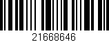 Código de barras (EAN, GTIN, SKU, ISBN): '21668646'