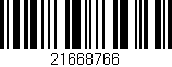 Código de barras (EAN, GTIN, SKU, ISBN): '21668766'