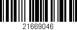 Código de barras (EAN, GTIN, SKU, ISBN): '21669046'