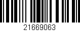 Código de barras (EAN, GTIN, SKU, ISBN): '21669063'