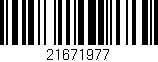 Código de barras (EAN, GTIN, SKU, ISBN): '21671977'