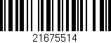 Código de barras (EAN, GTIN, SKU, ISBN): '21675514'
