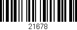 Código de barras (EAN, GTIN, SKU, ISBN): '21678'