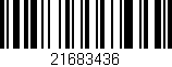 Código de barras (EAN, GTIN, SKU, ISBN): '21683436'