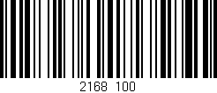 Código de barras (EAN, GTIN, SKU, ISBN): '2168/100'