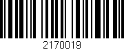Código de barras (EAN, GTIN, SKU, ISBN): '2170019'