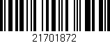 Código de barras (EAN, GTIN, SKU, ISBN): '21701872'