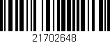 Código de barras (EAN, GTIN, SKU, ISBN): '21702648'