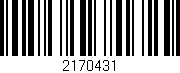 Código de barras (EAN, GTIN, SKU, ISBN): '2170431'