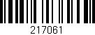 Código de barras (EAN, GTIN, SKU, ISBN): '217061'