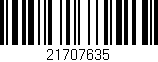 Código de barras (EAN, GTIN, SKU, ISBN): '21707635'