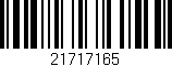 Código de barras (EAN, GTIN, SKU, ISBN): '21717165'
