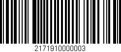 Código de barras (EAN, GTIN, SKU, ISBN): '2171910000003'