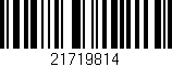 Código de barras (EAN, GTIN, SKU, ISBN): '21719814'