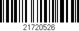 Código de barras (EAN, GTIN, SKU, ISBN): '21720526'