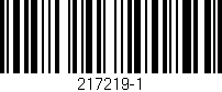 Código de barras (EAN, GTIN, SKU, ISBN): '217219-1'