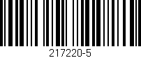 Código de barras (EAN, GTIN, SKU, ISBN): '217220-5'