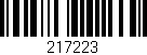 Código de barras (EAN, GTIN, SKU, ISBN): '217223'