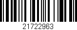 Código de barras (EAN, GTIN, SKU, ISBN): '21722963'
