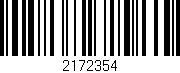 Código de barras (EAN, GTIN, SKU, ISBN): '2172354'