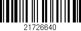 Código de barras (EAN, GTIN, SKU, ISBN): '21726640'