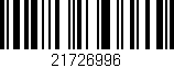 Código de barras (EAN, GTIN, SKU, ISBN): '21726996'