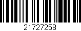 Código de barras (EAN, GTIN, SKU, ISBN): '21727258'