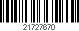Código de barras (EAN, GTIN, SKU, ISBN): '21727670'