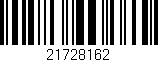 Código de barras (EAN, GTIN, SKU, ISBN): '21728162'
