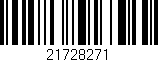 Código de barras (EAN, GTIN, SKU, ISBN): '21728271'