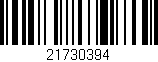 Código de barras (EAN, GTIN, SKU, ISBN): '21730394'