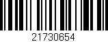 Código de barras (EAN, GTIN, SKU, ISBN): '21730654'