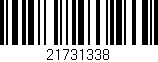 Código de barras (EAN, GTIN, SKU, ISBN): '21731338'