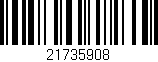Código de barras (EAN, GTIN, SKU, ISBN): '21735908'