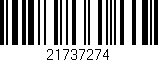 Código de barras (EAN, GTIN, SKU, ISBN): '21737274'