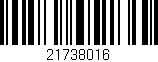Código de barras (EAN, GTIN, SKU, ISBN): '21738016'