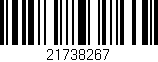 Código de barras (EAN, GTIN, SKU, ISBN): '21738267'