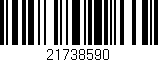 Código de barras (EAN, GTIN, SKU, ISBN): '21738590'
