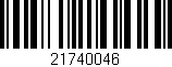 Código de barras (EAN, GTIN, SKU, ISBN): '21740046'