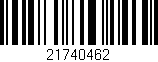 Código de barras (EAN, GTIN, SKU, ISBN): '21740462'