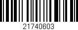 Código de barras (EAN, GTIN, SKU, ISBN): '21740603'