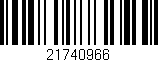 Código de barras (EAN, GTIN, SKU, ISBN): '21740966'