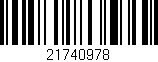 Código de barras (EAN, GTIN, SKU, ISBN): '21740978'