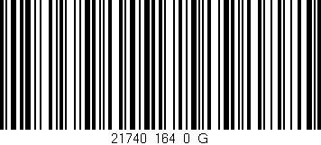 Código de barras (EAN, GTIN, SKU, ISBN): '21740_164_0_G'
