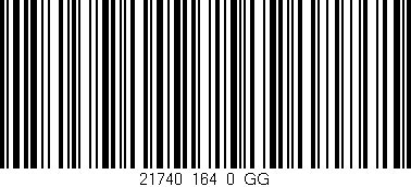 Código de barras (EAN, GTIN, SKU, ISBN): '21740_164_0_GG'