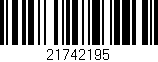 Código de barras (EAN, GTIN, SKU, ISBN): '21742195'