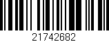 Código de barras (EAN, GTIN, SKU, ISBN): '21742682'