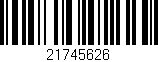 Código de barras (EAN, GTIN, SKU, ISBN): '21745626'