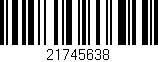 Código de barras (EAN, GTIN, SKU, ISBN): '21745638'